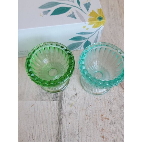 Hallmark 3 egg cups holder Easter pastel set home decor - Picture 4 of 6